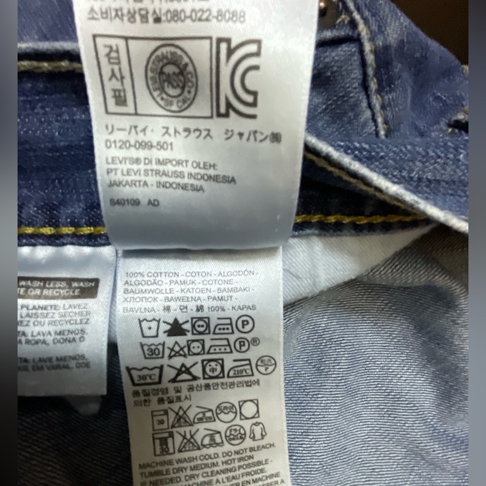 Levi's Blue Denim Jeans 559 for Men’s - Picture 3 of 5